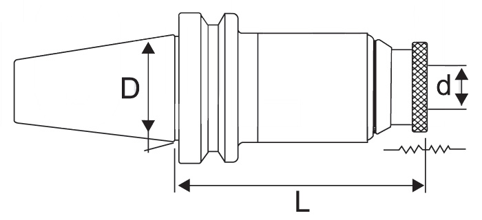 Quick Change Tapping Adaptor: BTÂ Series - Diagram