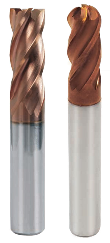 Solid Carbide Endmill: Flat / Ball High Performance for 50-55 HRC Hardness Material